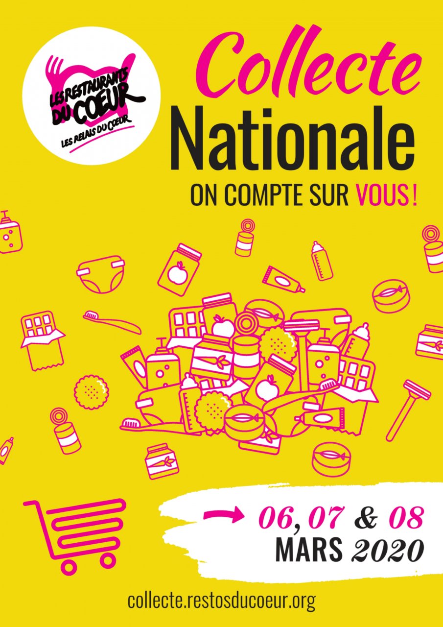 Affiche Collecte Nationale RestosDuCoeur2020