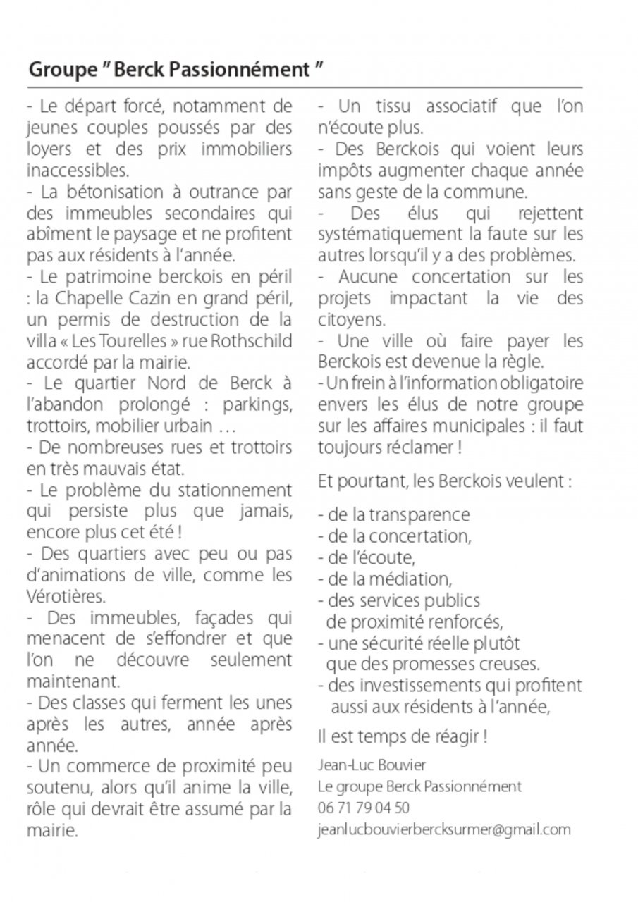 Berck Passionnément - sept 2025