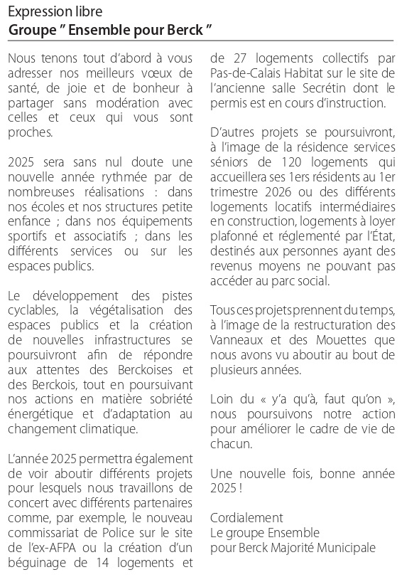 Janvier 2025 - Ens pour berck